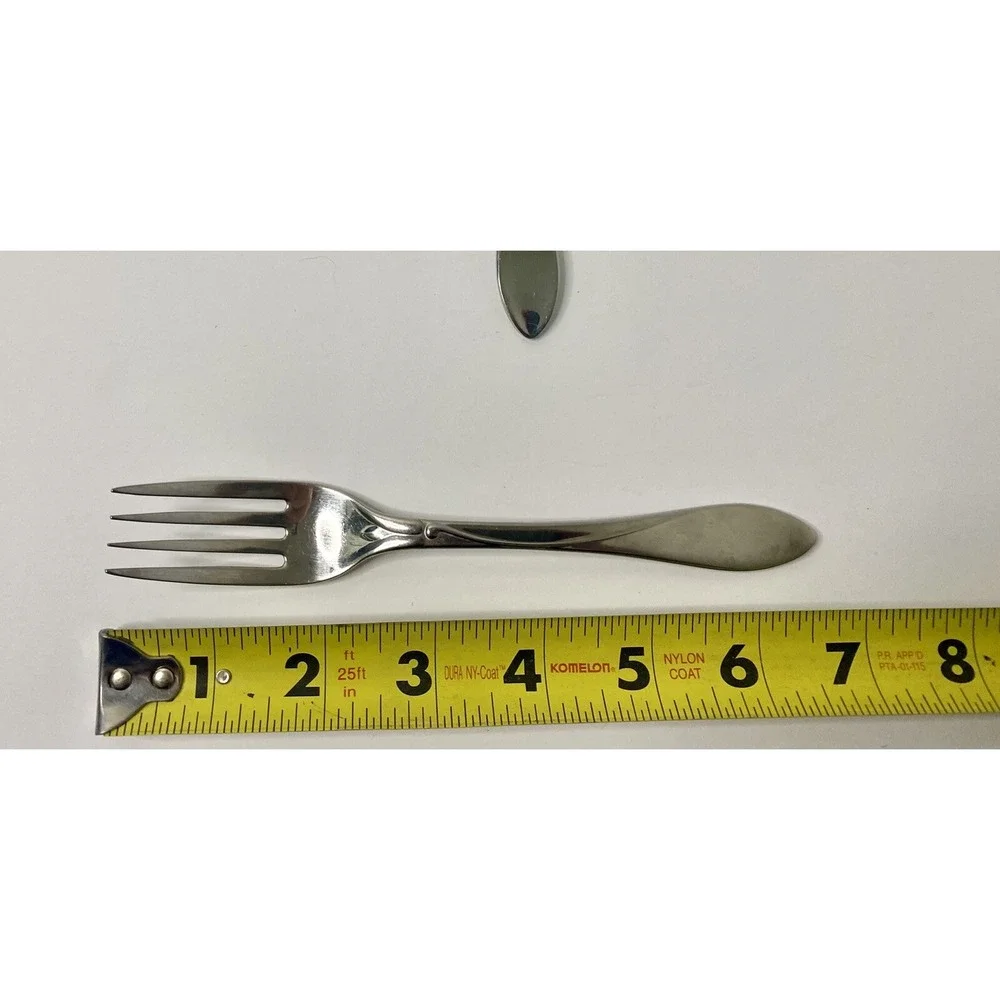 Yamazaki Raceme Japan Stainless Steel Flatware Salad Forks Lot Of 2 Silver